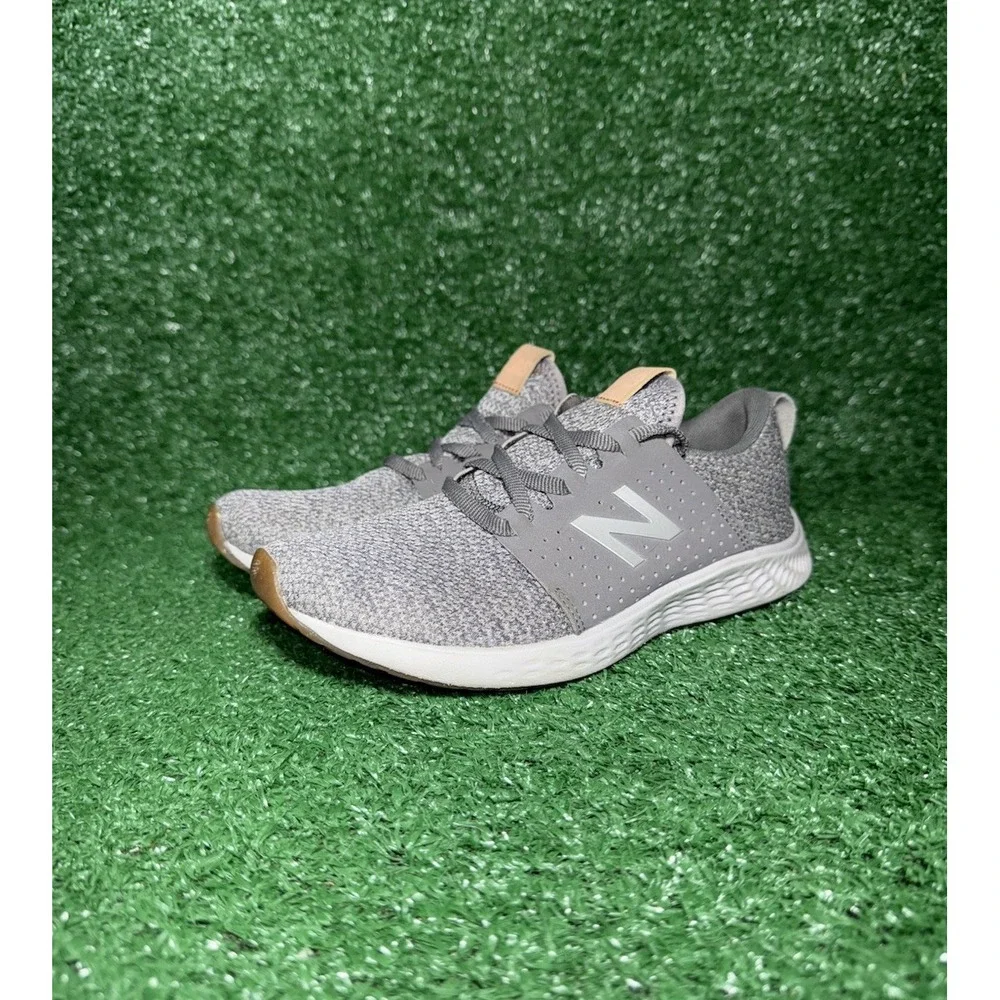 New Balance Fresh Foam Sport Womens Size 4.5 Gray Gum‎ Running Shoes Sneakers